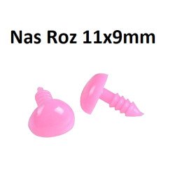 Nas pentru jucarii roz - 13x18mm *20 bucati*