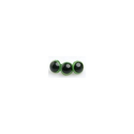 Ochi jucarii, verde, cu iris - 9mm *5 perechi*