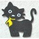 Aplicatie Brodata Pisica Neagra - 50mm